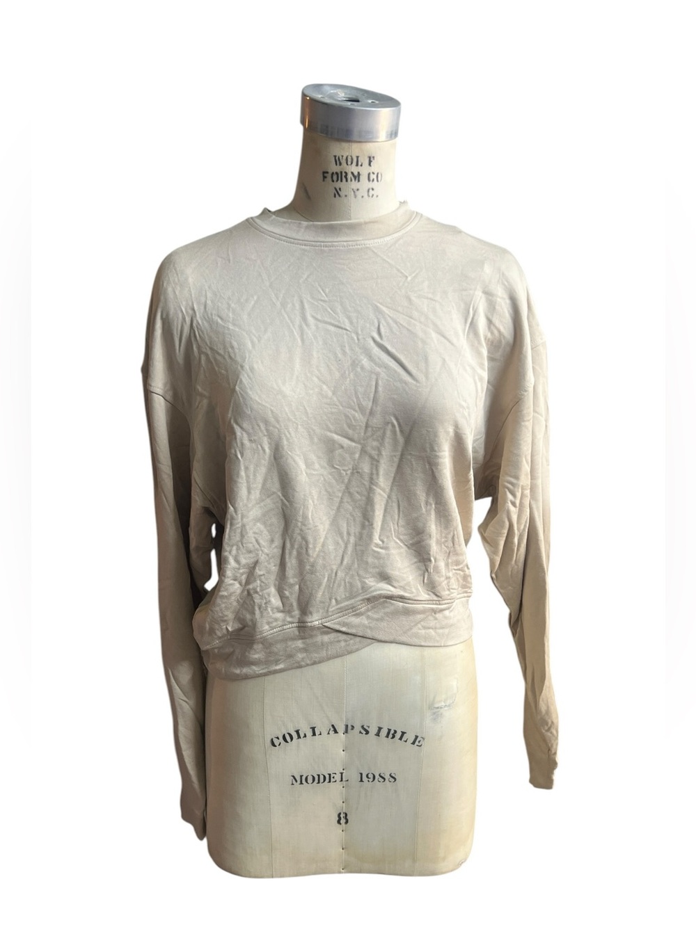 Lane Change S tan Crewneck sweatshirt